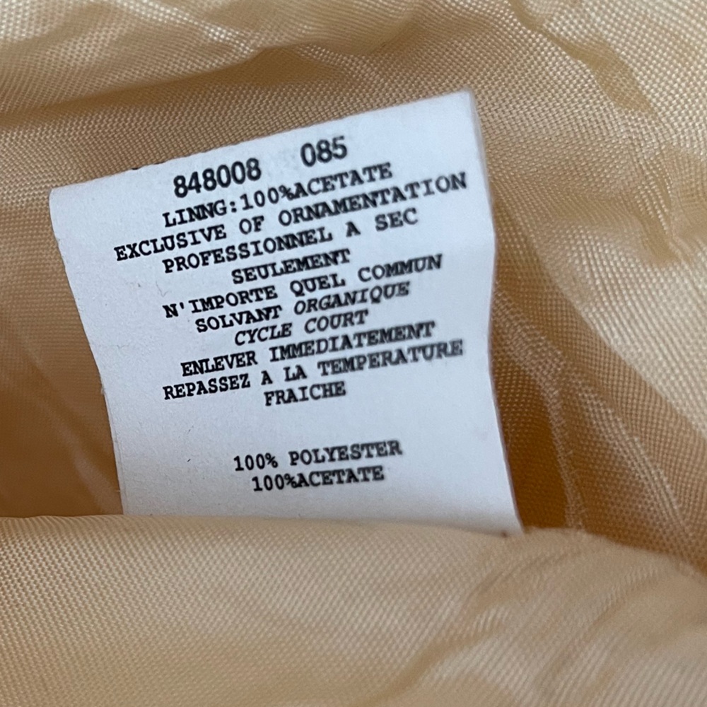 Y2K Jessica McClintock Champagne Gold Strapless Zebra Print Mini Dress Size 8 - Picture 4 of 6